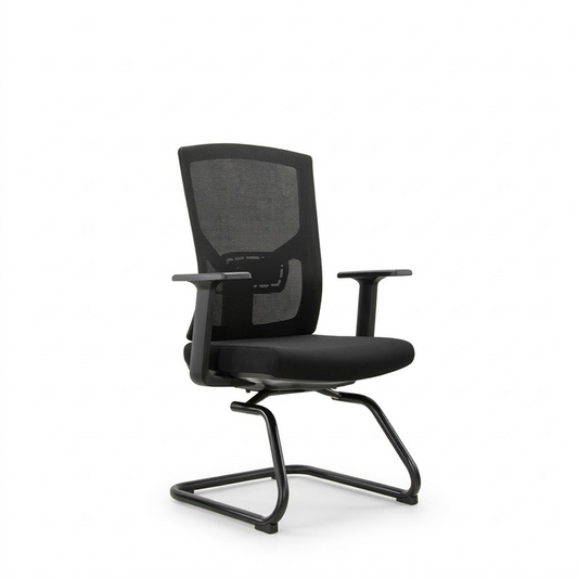 Visitor Mesh Chair 6223-V – Black Office Visitor Chair