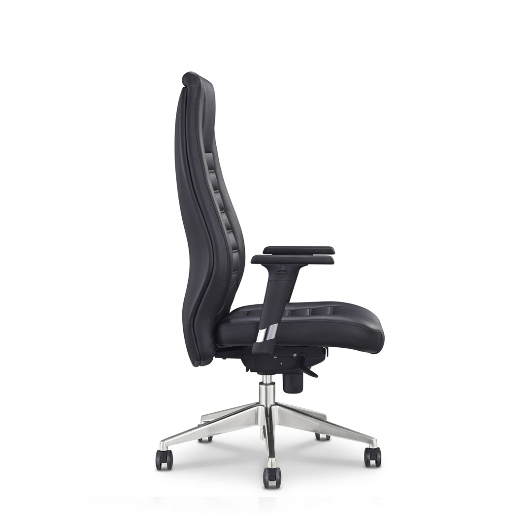 High Back Leather Chair 1802-H – Black Executive Office Chair