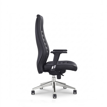 High Back Leather Chair 1802-H – Black Executive Office Chair