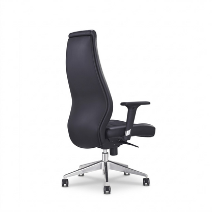 High Back Leather Chair 1802-H – Black Executive Office Chair