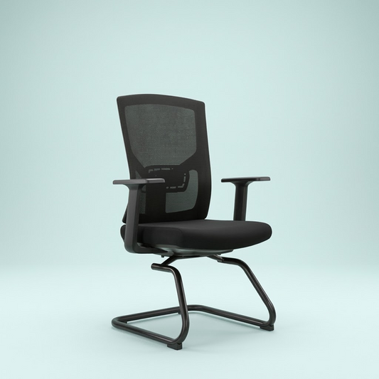 Visitor Mesh Chair 6223-V – Black Office Visitor Chair