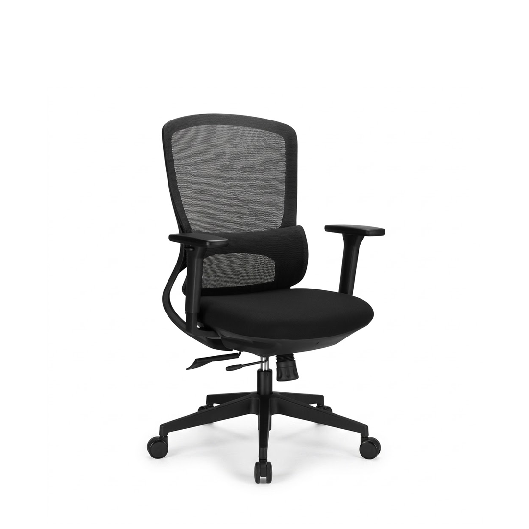 Medium Back Mesh Chair 6245-M – Black Office Chair