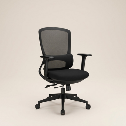 Medium Back Mesh Chair 6245-M – Black Office Chair