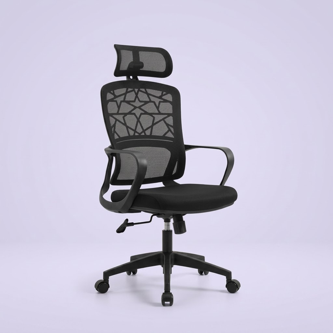 High Back Mesh Chair AD140-H – Black Office Chair