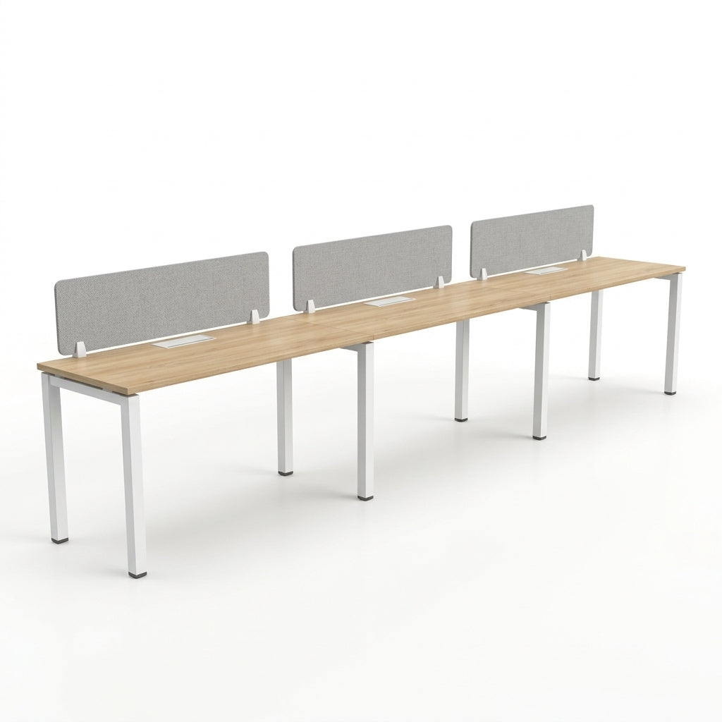 Side-by-Side Linear Workstation for Three – WS-SB3P-POINT
