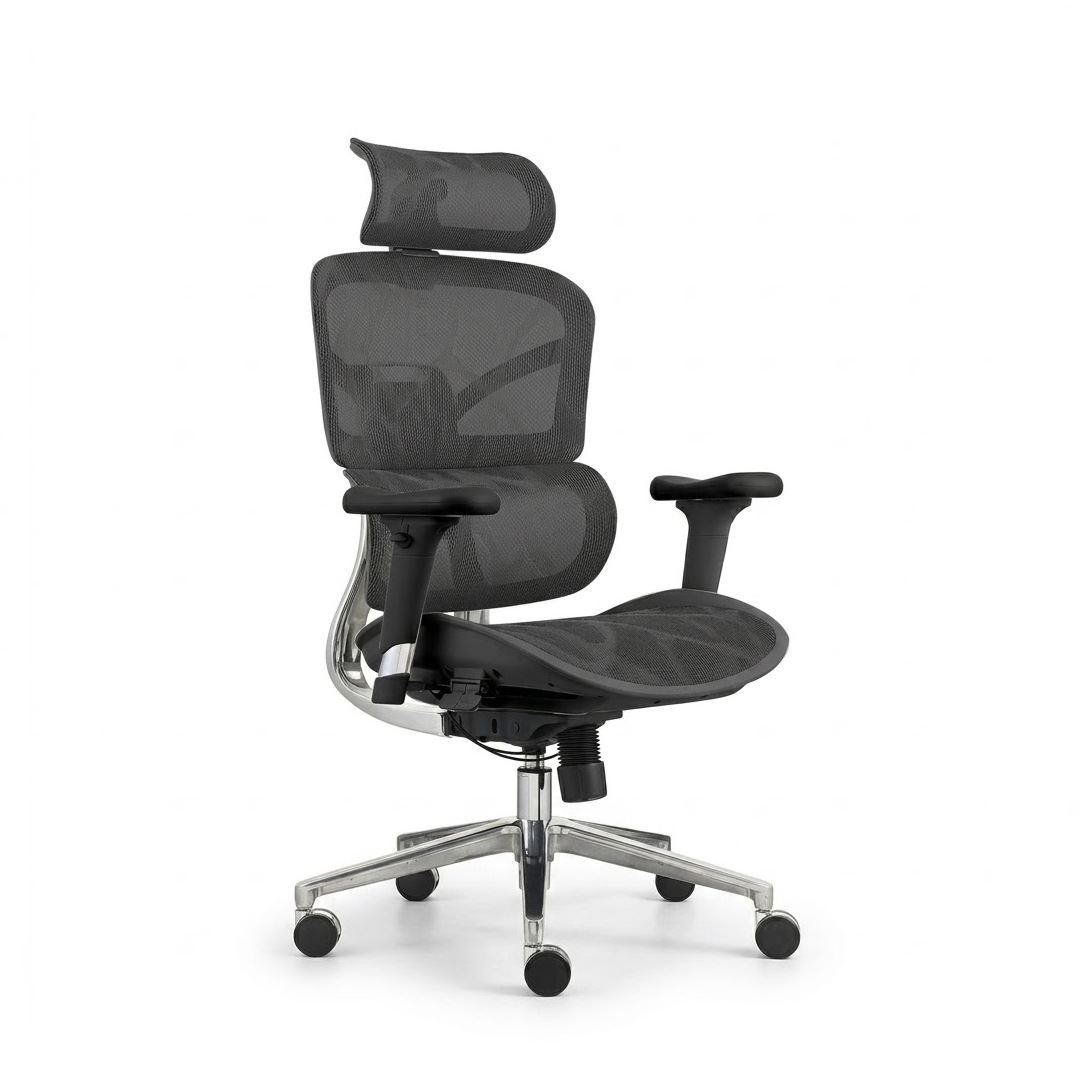 High Back Mesh Chair J7-H – 3D Adjustable Headrest & Sliding Seat